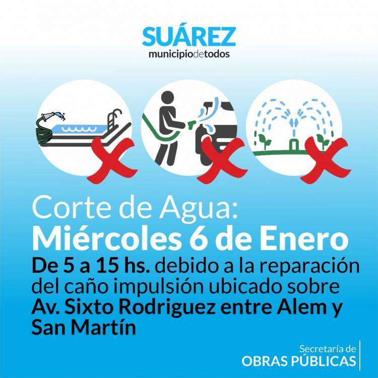 Corte general de agua