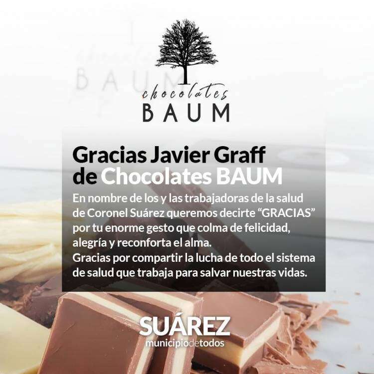 Gracias Javier Graff de Chocolates Baum