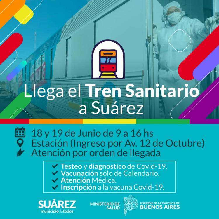 El Tren Sanitario llega a Coronel Suárez