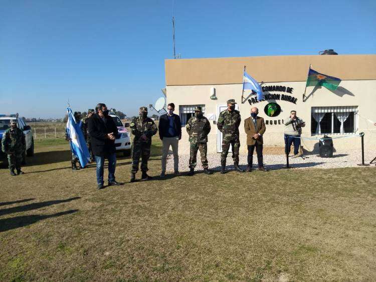 Moccero inauguró en Huanguelén el 1° Subcomando de Prevención Rural de la Provincia