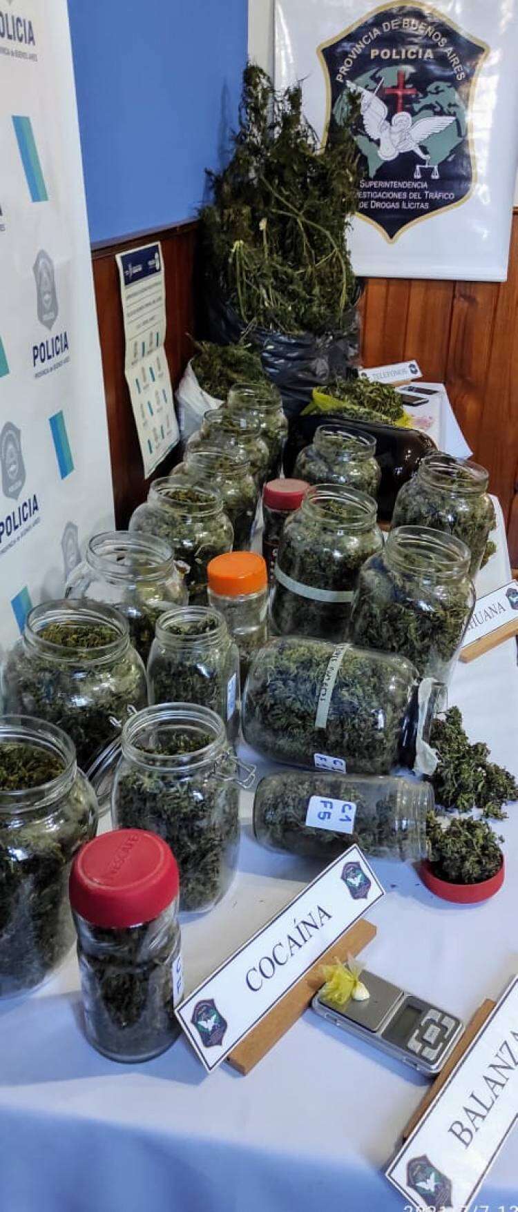 Drogas ilícitas delegación Bahía Blanca