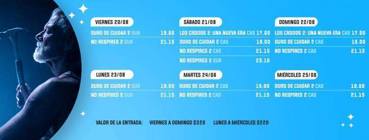 Cartelera del Cine Italia para este fin de semana