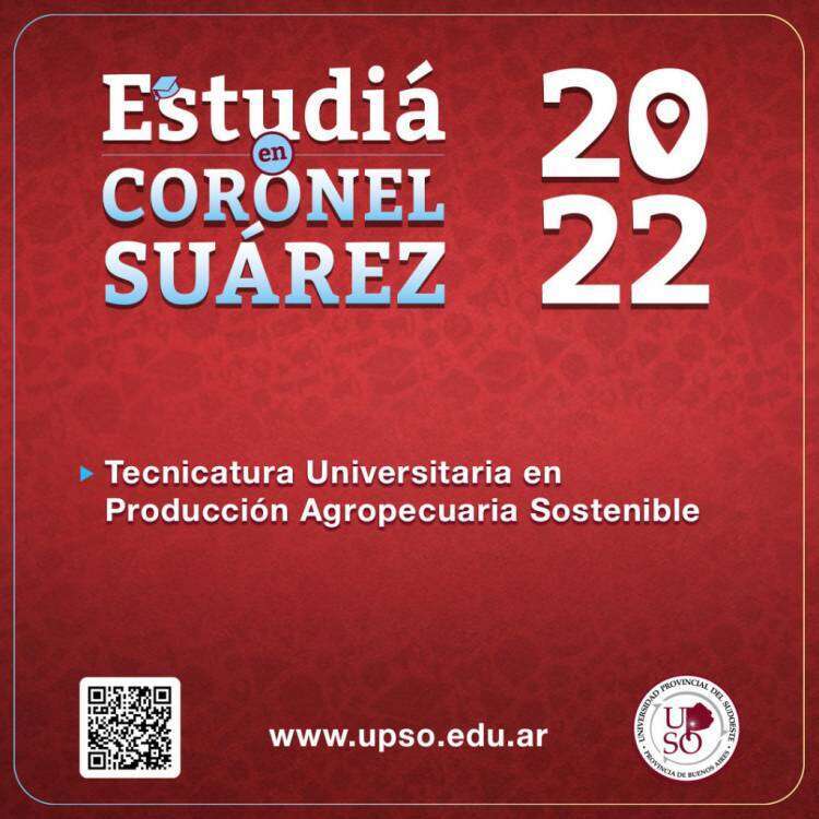 Estudíá Tecnicatura Universitaria en Producción Agropecuaria Sostenible en Suárez