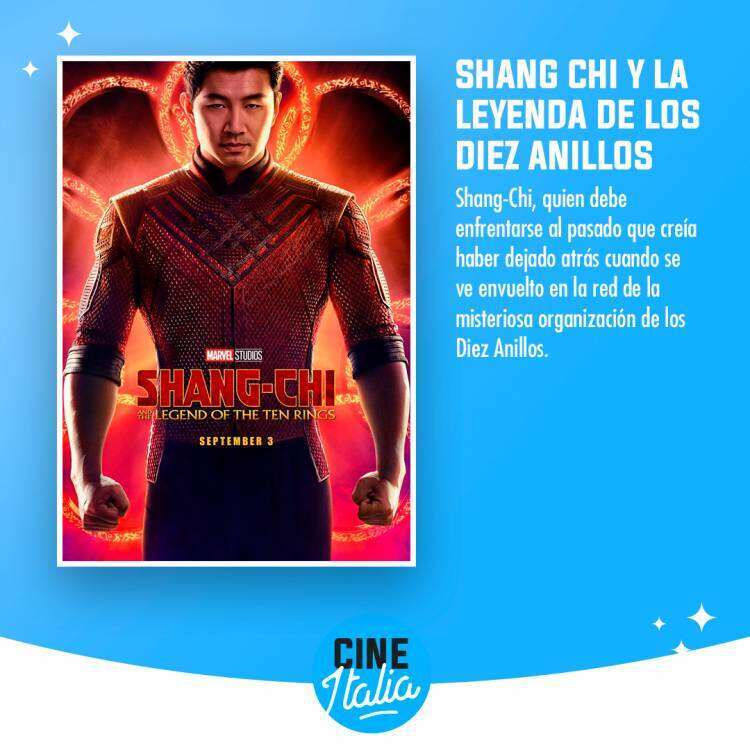Cartelera del Cine Italia para este fin de semana