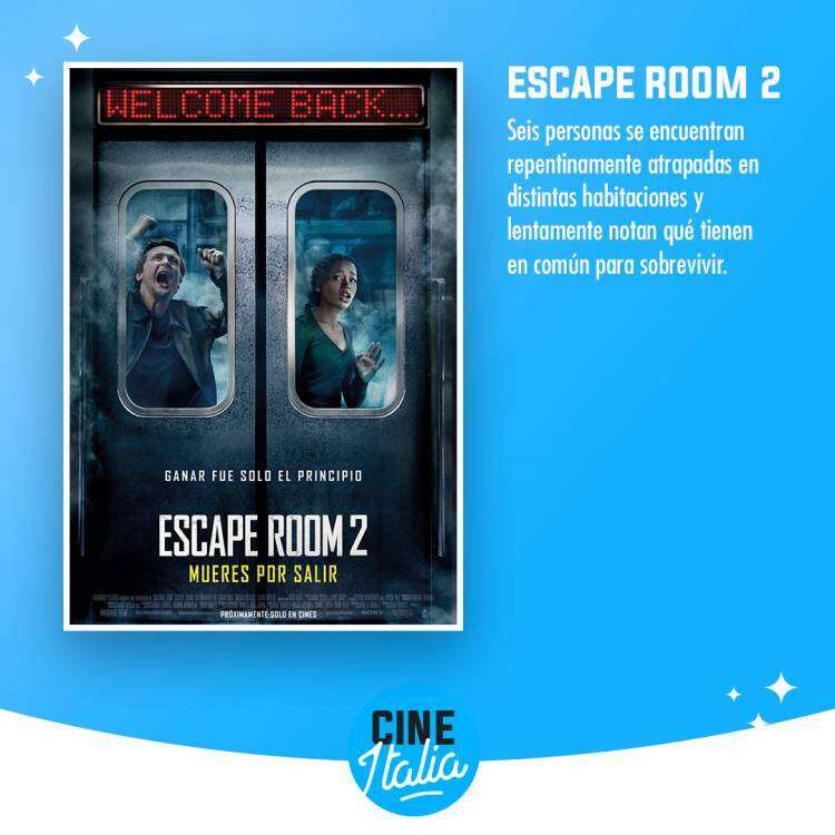 Cartelera del Cine Italia para este fin de semana