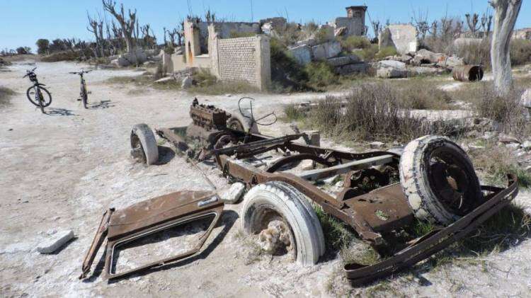 Epecuén: qué marca y de quién es el famoso vehículo que aparece en todas las fotos