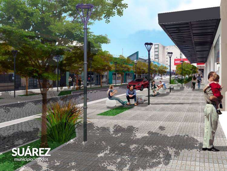 Avanzamos en la modernización de la ciudad con la obra de la semi peatonal en calle Mitre y mayor equipamiento urbano sobre la senda de la salud
