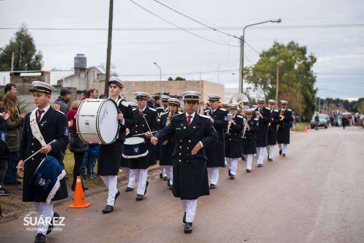 Villa Belgrano: Un desfile con fervor patriótico
