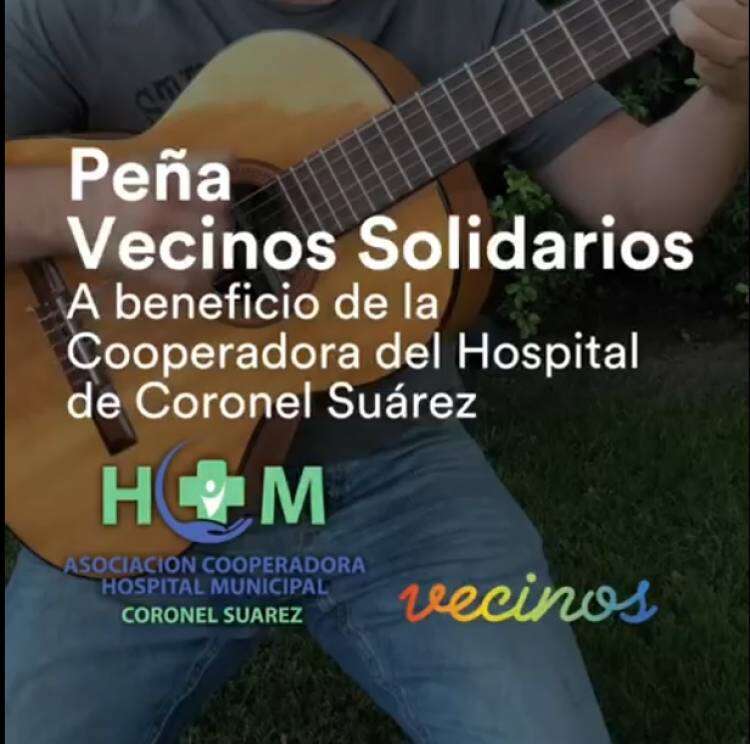 Peña Vecinos Solidarios: Primera edición a beneficio de la Cooperadora del Hospital Municipal de Coronel Suárez, para la compra de incubadoras