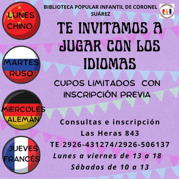 Una semana de vacaciones diferente en la Biblioteca Popular Infantil de Coronel Suárez