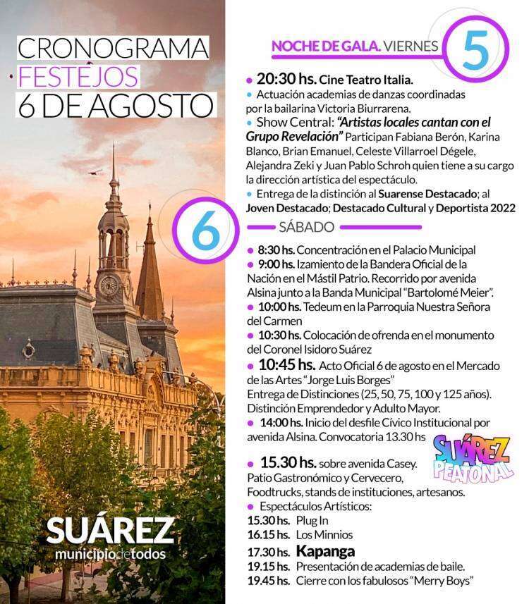 Coronel Suárez palpita la gran fiesta aniversario