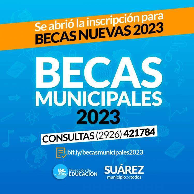 Becas Municipales: se abrió la inscripción para becas nuevas 2023