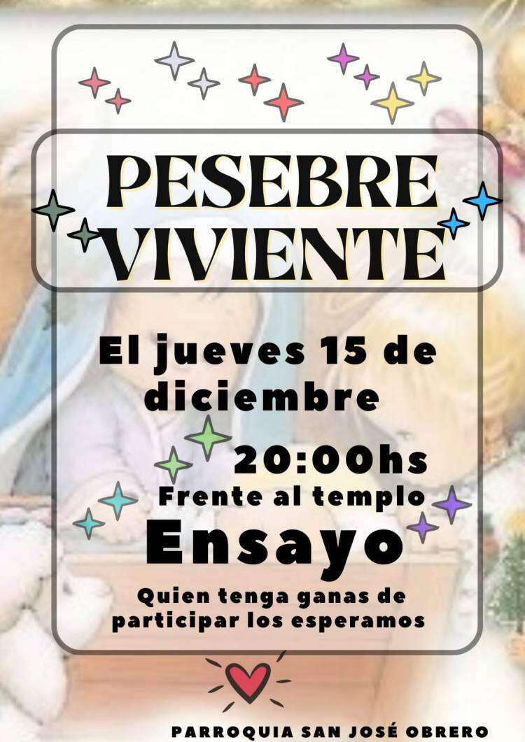 Pesebre Viviente de la Parroquia San José Obrero