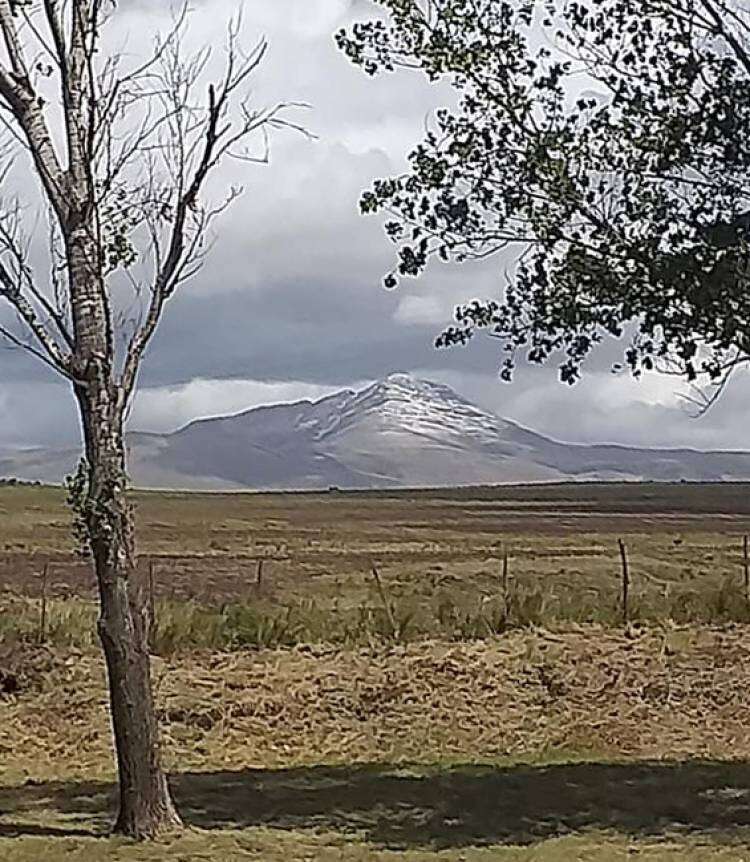 Ha nevado en febrero en las Sierras de la Ventana 