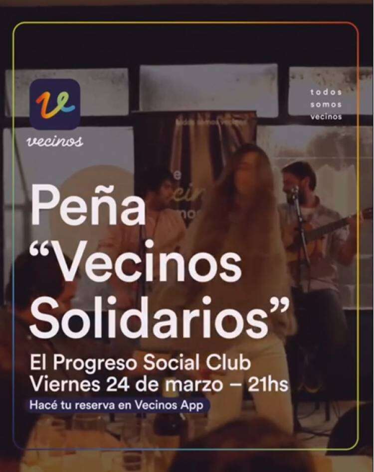 Vecinos App continúa con su exitosa peña solidaria