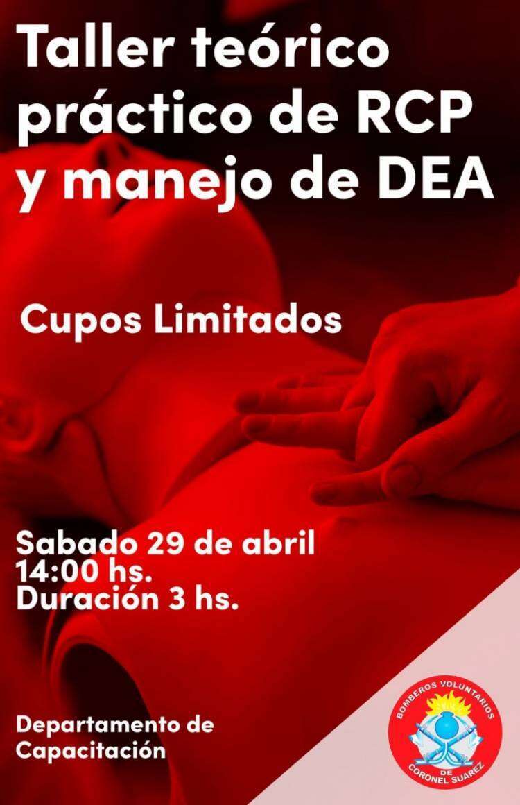 Taller teórico práctico de RCP y manejo de DEA a cargo de Bomberos Voluntarios