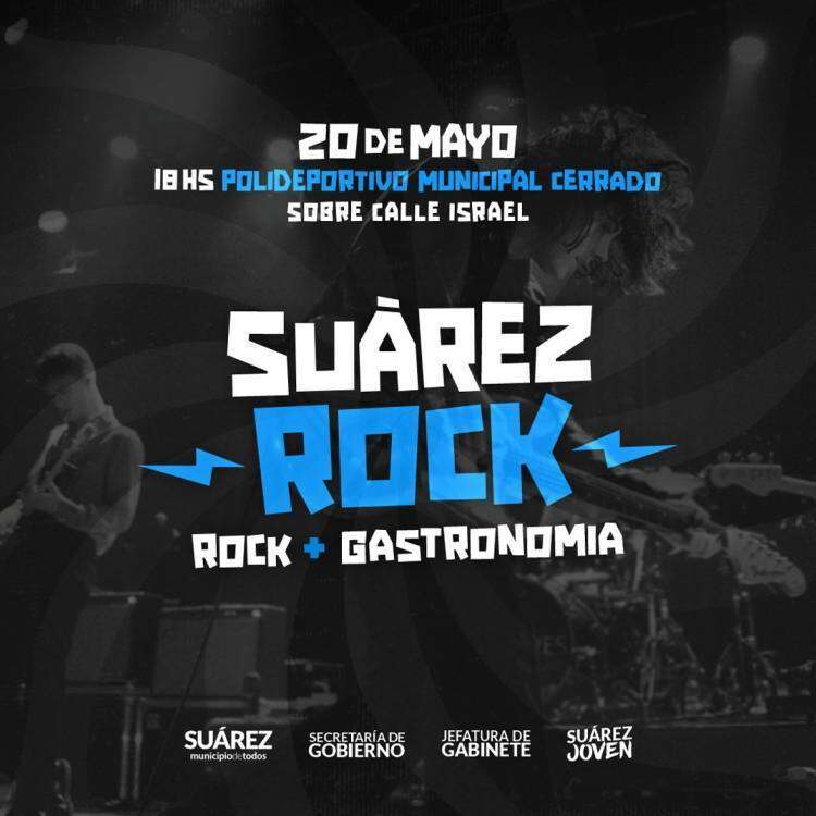 Músicos y bandas locales presentes en “Suárez Rock” para meterle mucho rock al finde suarense