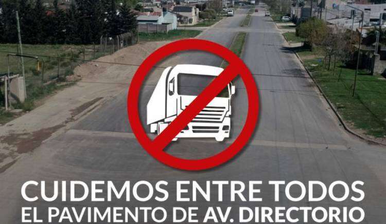 Cuidemos “entre todos” el pavimento de avenida Directorio