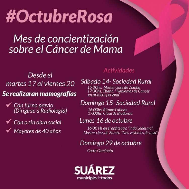 #OctubreRosa: Mes de concientización sobre el Cáncer de Mama