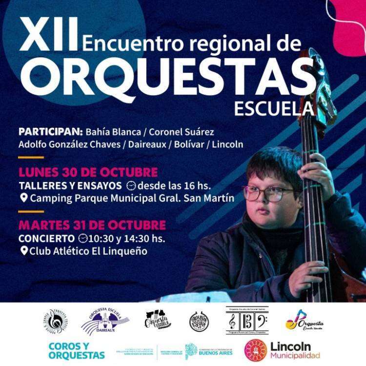 La Orquesta Escuela de Coronel Suárez será parte del XII Encuentro Regional de Orquestas Escuelas que se realiza en Lincoln
