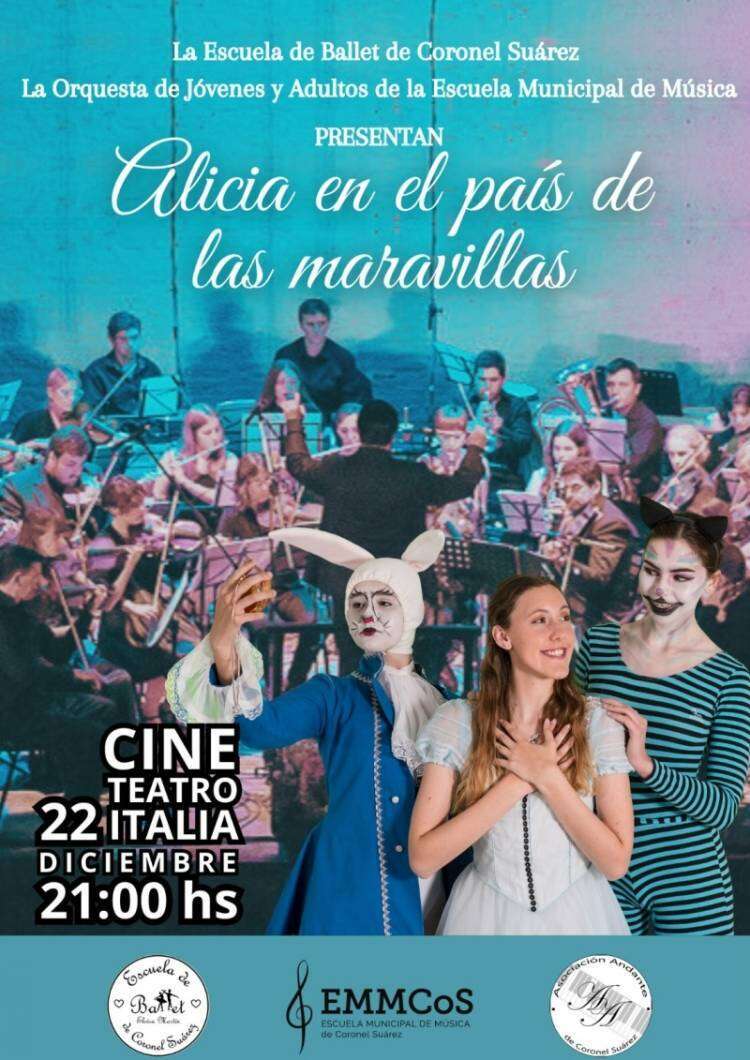 La Escuela de Ballet y la Orquesta de Jóvenes y Adultos de la EMMCoS presentan en vivo “Alicia en el País de las Maravillas"