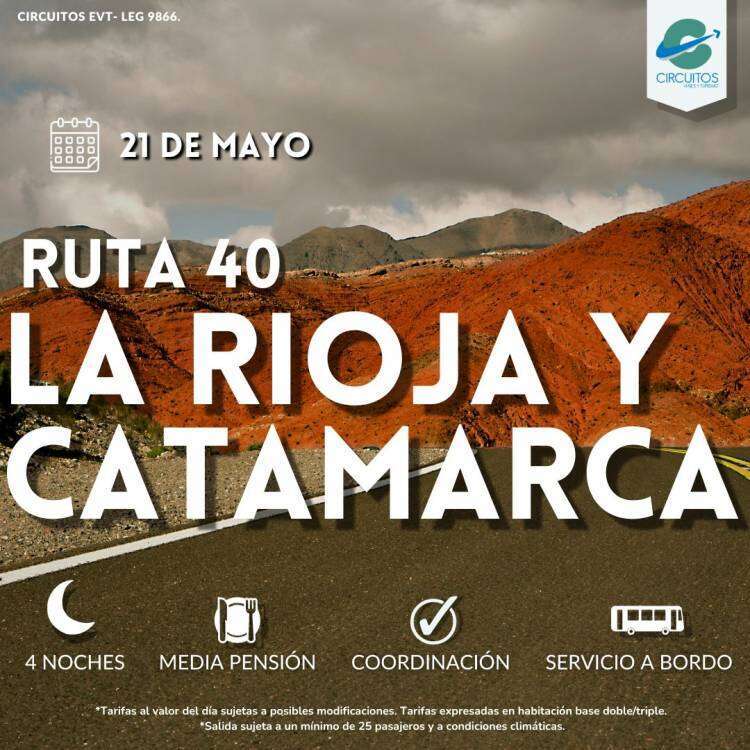 Explorá la mágia de nuestra Ruta Patagónica 40, Catamarca y La Rioja