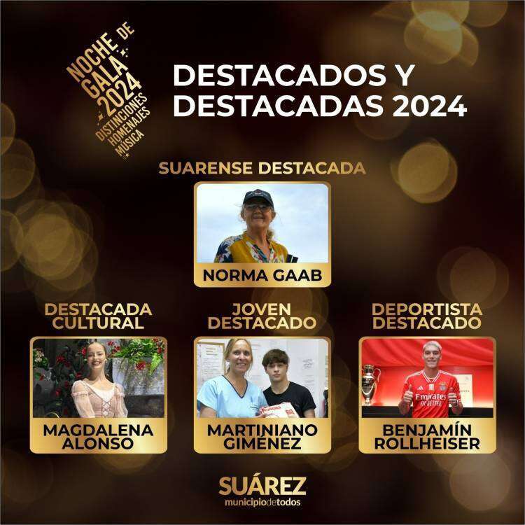 Norma Gunther de Gaab es la Ciudadana Destacada 2024 del distrito de Coronel Suárez