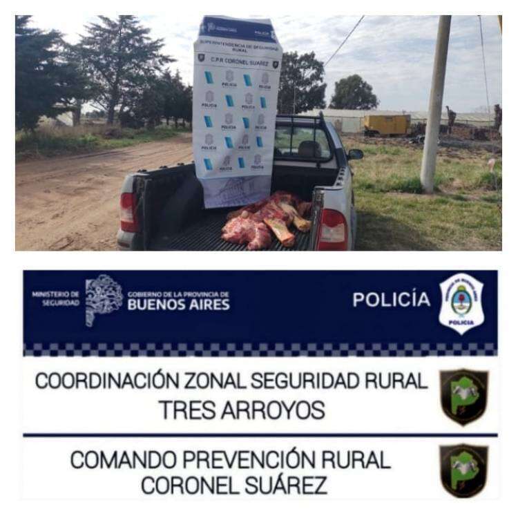 Decomisaron 68 kg de carne al comercio La Central Abigail 