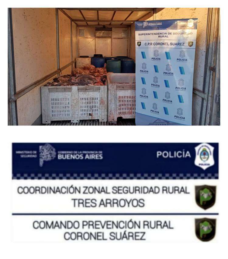 Decomisaron 68 kg de carne al comercio La Central Abigail 