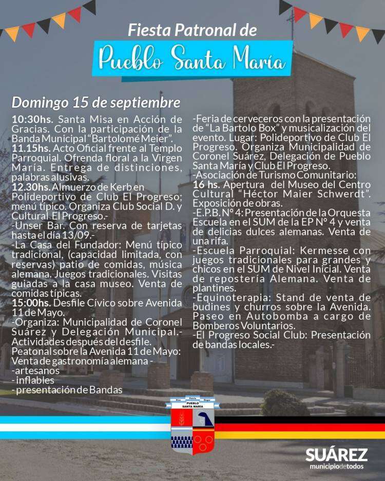 Actos centrales de Kerb en Santa María este fin de semana