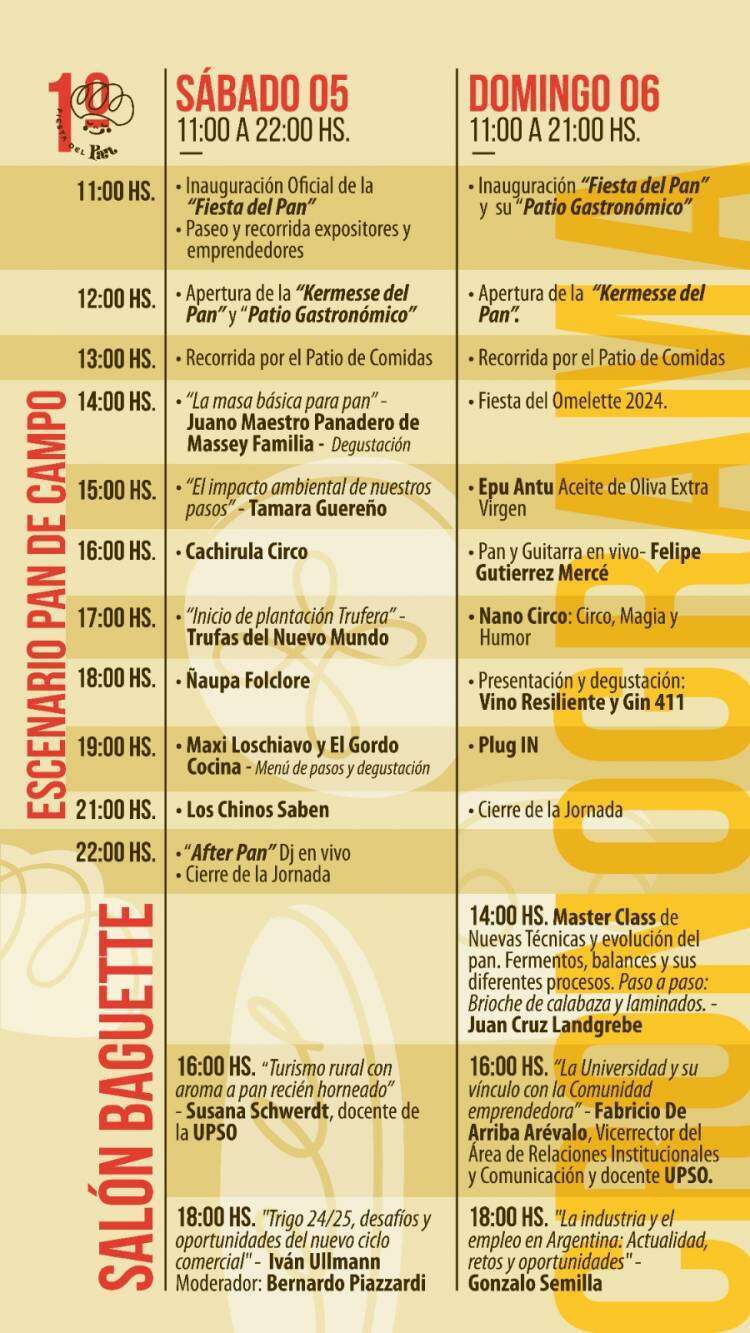 Llega la primera Fiesta del Pan a Carhué