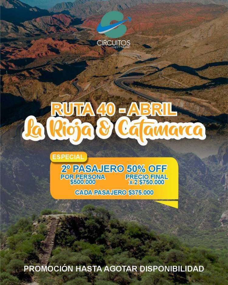 Circuitos Viajes y Turismo con salidas regionales, nacionales e internacionales