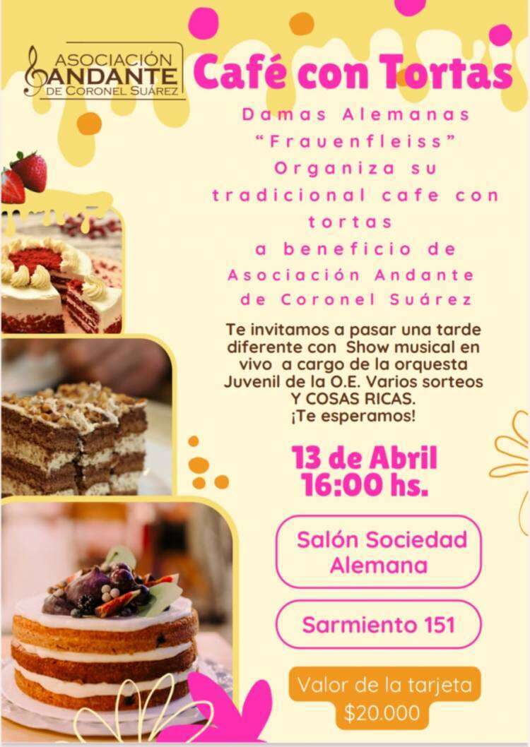 Café con Tortas Organiza: Damas Alemanas "Frauenfleiss" 