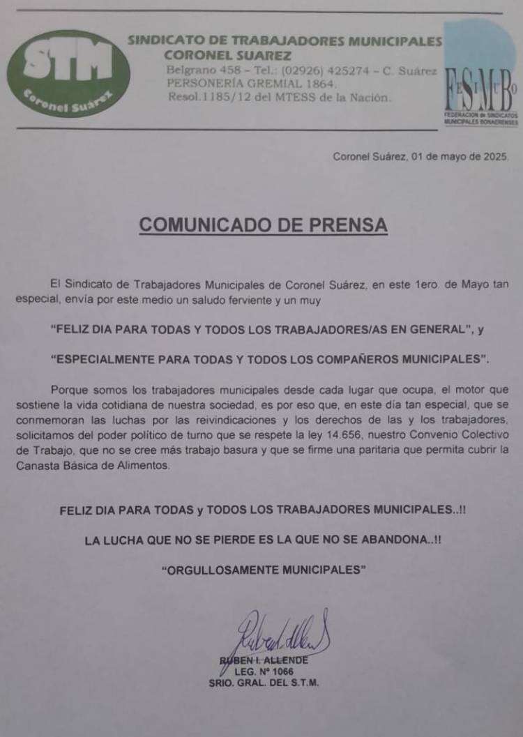 En el Día del Trabajador: Asamblea en la Guardia por Mejores Salarios