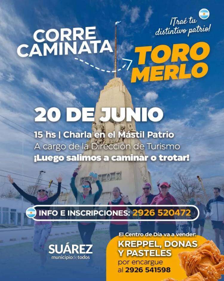 Corre Caminata Toro Merlo ¡Celebremos juntos el Día de la Bandera!