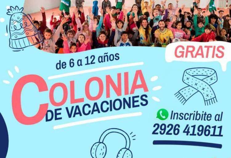 Llegan las vacaciones de invierno y VUELVE la colonia de vacaciones municipal 