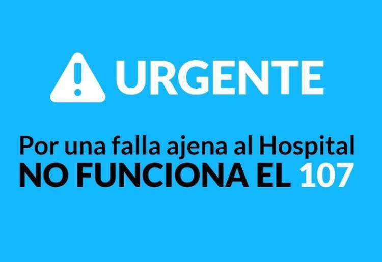 ATENCIÓN VECINOS: Por una falla no funciona el 107