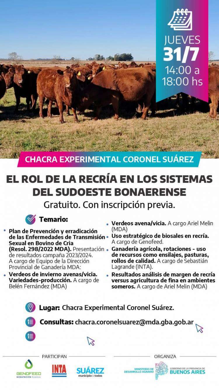 El Rol de la Recría en los Sistemas del Sudoeste Bonaerense