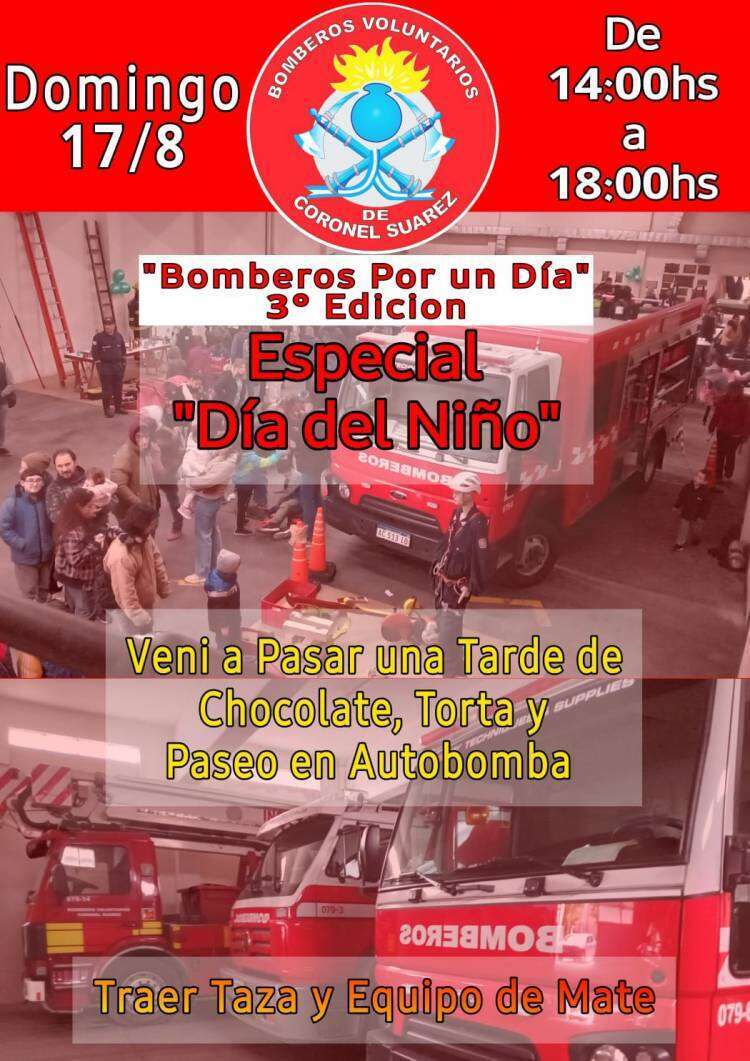 "Bomberos Por un día" 3° Edición: Especial "Día del Niño"