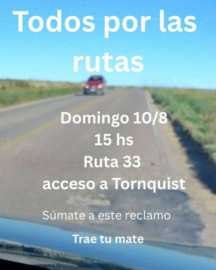 Habrá un banderazo por el estado de las rutas
