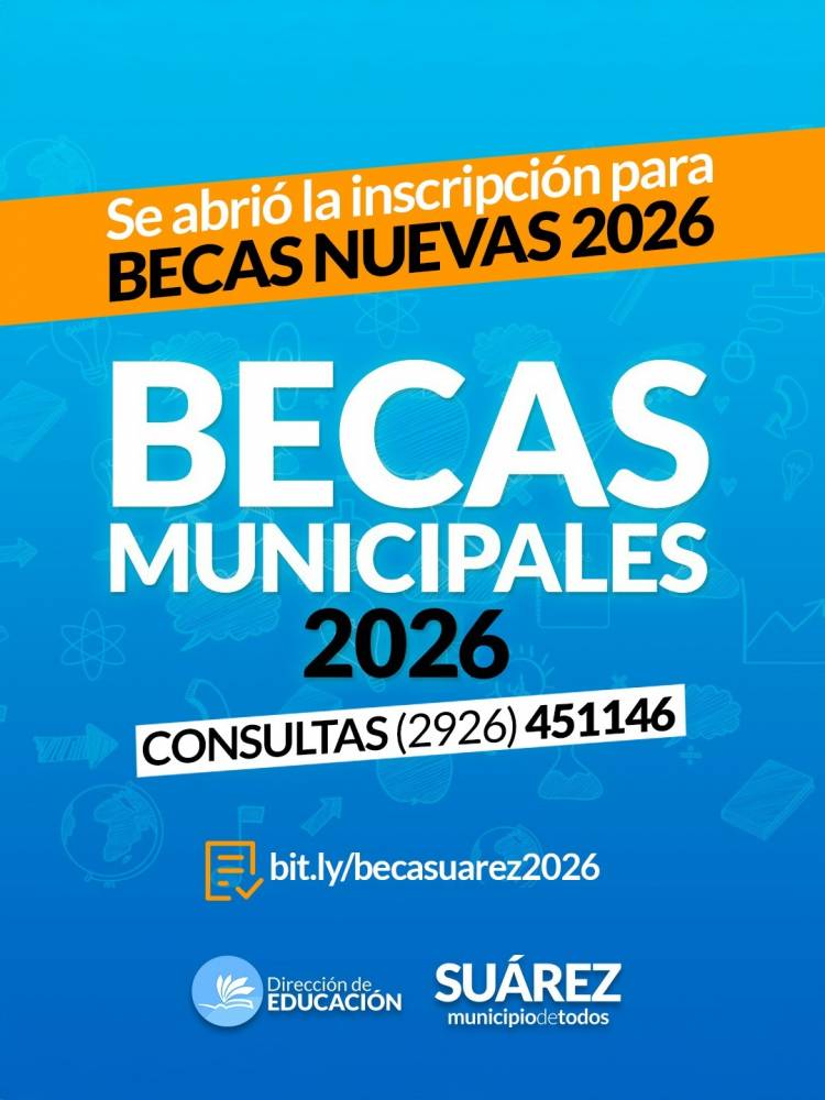 Inscripción abierta a Becas Municipales 2026
