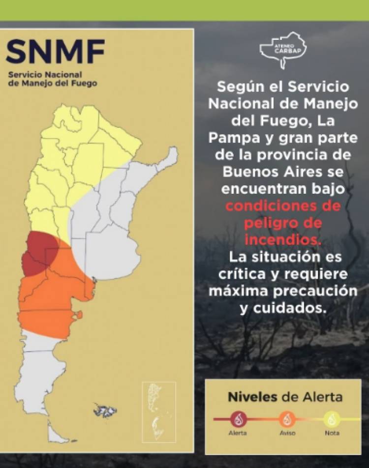 ALERTA POR INCENDIOS