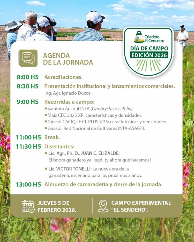 Día De Campo 2026: Innovación, conocimiento y mucha acción.