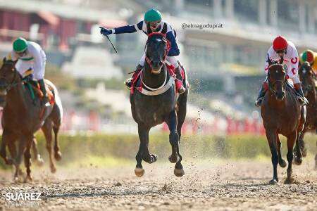 El jockey Gonzalo Hahn representó a Coronel Suárez en el Gran Premio de las Américas