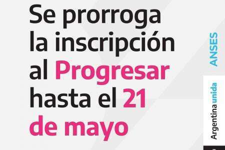 Prórroga del plazo de inscripción para las Becas Progresar
