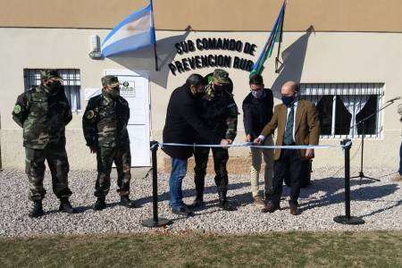 Moccero inauguró en Huanguelén el 1° Subcomando de Prevención Rural de la Provincia