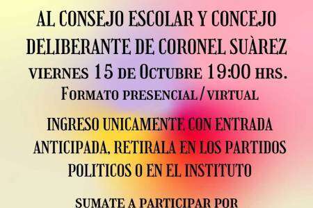 Se invita a la comunidad a participar del próximo Panel de Candidatos 2021