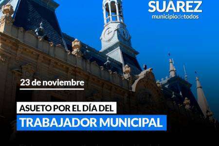 Asueto por el Día del trabajador municipal