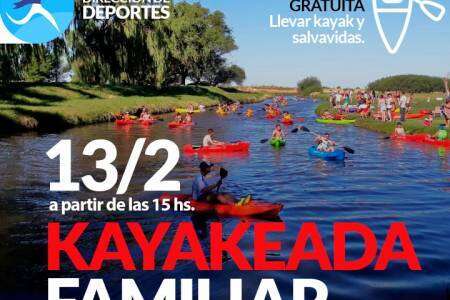 Kayakeada familiar en el Samuel
