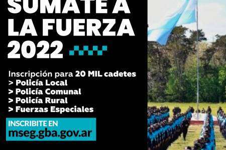 Policía Bonaerense: Sumate a la fuerza
